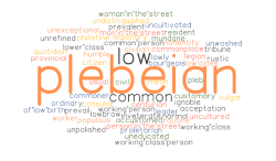 Plebeian synonyms