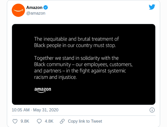 Amazon is committed to social justice