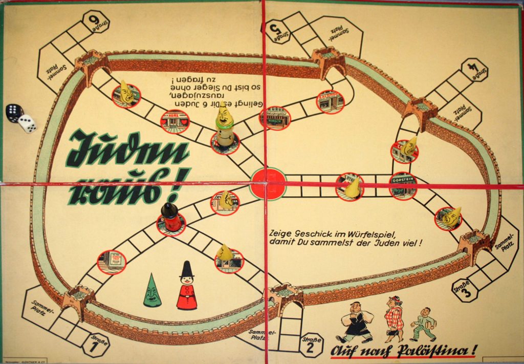 Juden Raus (Jews Out!) board game from the 1930s - Wiener Holocaust Library