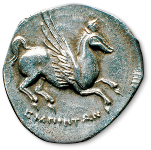 Pegasus Greek coin