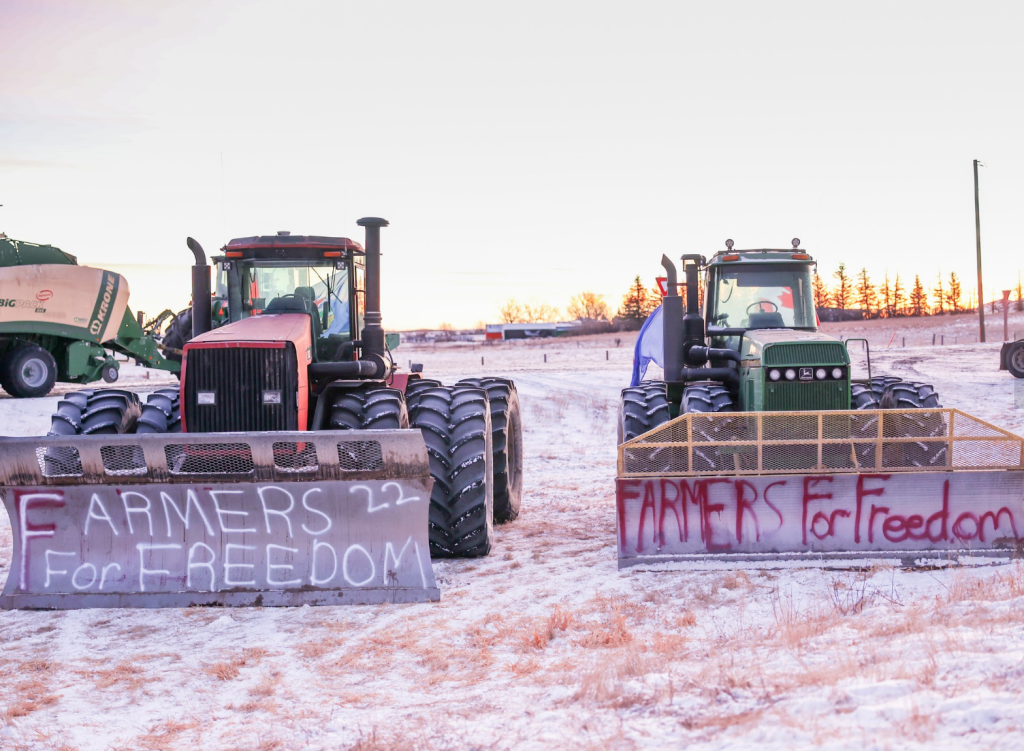 farmers for freedom-February 2022 Milk River, Alberta blockade