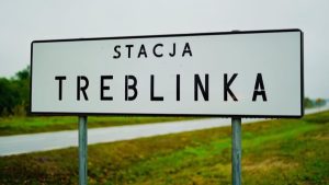 Treblinka train station sign